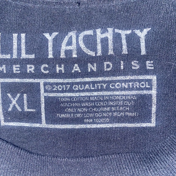 Lil Yachty Sailing Team Tour Long Sleeve Tee Black, sz XL - Picture 9 of 11